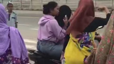 Video Perempuan Berbonceng 3 Dianiaya di Kota Palu Viral di Sosmed