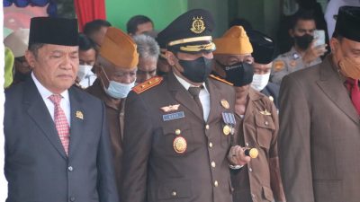 HUT Ke-77 TNI, Ketua Komisi IV DPRD Sulteng Hadiri Upacara di Markas Korem 132/Tadulako