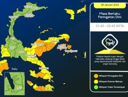 Prakiraan Cuaca Sulawesi Tengah Senin 9 Januari 2023, BMKG Keluarkan Peringatan Dini untuk Wilayah Ini