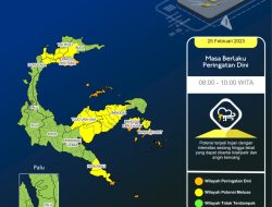 Prakiraan Cuaca Sulawesi Tengah 25 Februari 2023, Berikut Wilayah Potensi Hujan Lebat