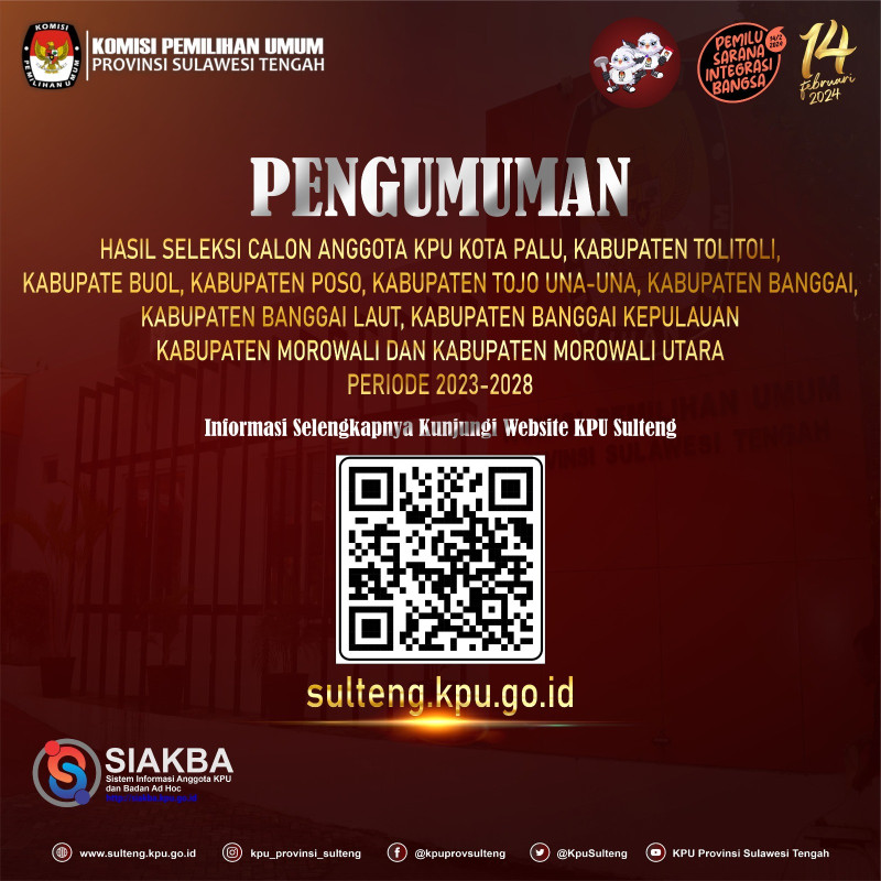 Hasil seleksi calon anggota KPU