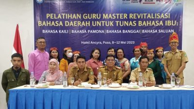 Balai Bahasa Sulteng Latih Guru Utama Revitalisasi Bahasa Daerah di Poso