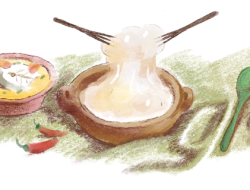 Google Doodle Hari Ini Menampilkan Papeda Sebagai Logo di Beranda Mesin Pencariannya