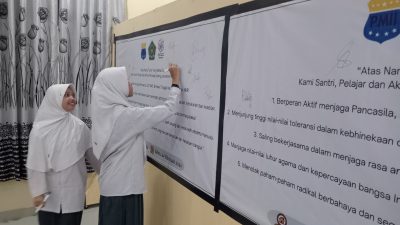 Seratusan Pemuda di Kota Palu Deklarasikan Gerakan Moderasi Beragama di Sulteng