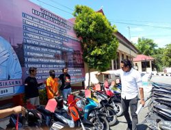 Polisi Tangkap Pencuri Motor yang Beraksi di Donggala, Palu Hingga Parimo