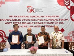 Dukung Pendidikan dan Agama, OJK Sulteng Serahkan Hibah Barang ke Yayasan Alkhairaat