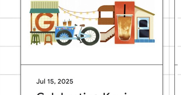 Google Doodle Hari Ini Tampilkan Animasi Susu Gula Aren, Ini Alasannya