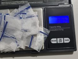 Pria Paruh Baya dan Anak Perempuannya Ditangkap Karena Miliki 32 Paket Sabu