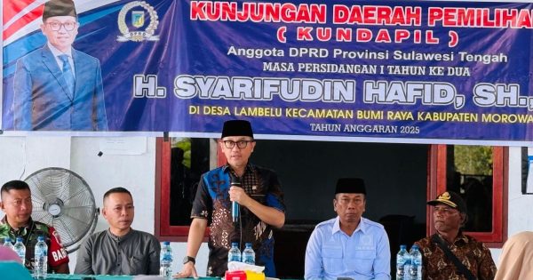 Syarifudin Hafid Lakukan Kundapil di Desa Lambelu Morowali