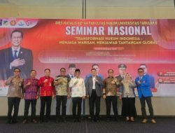 Wakil Ketua DPRD Sulteng Dorong Transformasi Hukum yang Adaptif dan Berkeadilan di Dies Natalis Fakultas Hukum Untad