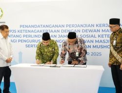 BPJS Ketenagakerjaan dan DMI Jalin Kerja Sama Lindungi Penggiat Masjid