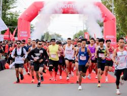 Telkomsel Gelar SIMPATI Fun Run 2025 di Kota Palu, Diikuti 800-an Peserta
