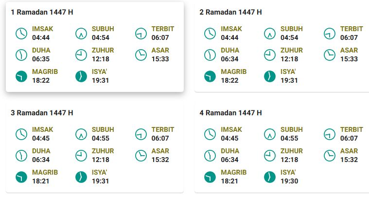 jadwal imsakiyah Kota Palu