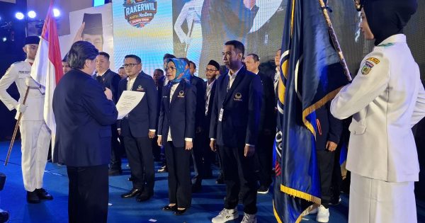 Pesan Penting Nilam Sari Lawira Saat Pelantikan Pengurus DPW dan DPD Nasdem Se-Sulteng