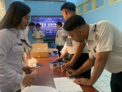 Kanwil Ditjenpas Sulteng Sambut HBP ke-26 Dengan Gelar Tes Urine Secara Acak