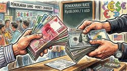 Nilai Tukar Rupiah Capai Rp18.000 Terhadap Dolar AS Hari Ini