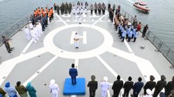 Gubernur Sulteng Ikut Tabur Bunga di Teluk Palu, Apresiasi Kemanunggalan TNI AL Lewat Operasi Trisila-26
