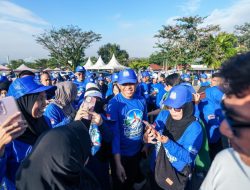HUT ke-25 Demokrat, Gerakan Langit Biru Satukan Ribuan Kader dan Masyarakat di Morowali