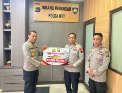 Polda Sulteng Salurkan Bantuan Korban Gempa NTT