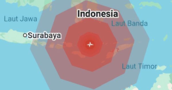 Gempa magnitudo 7,7