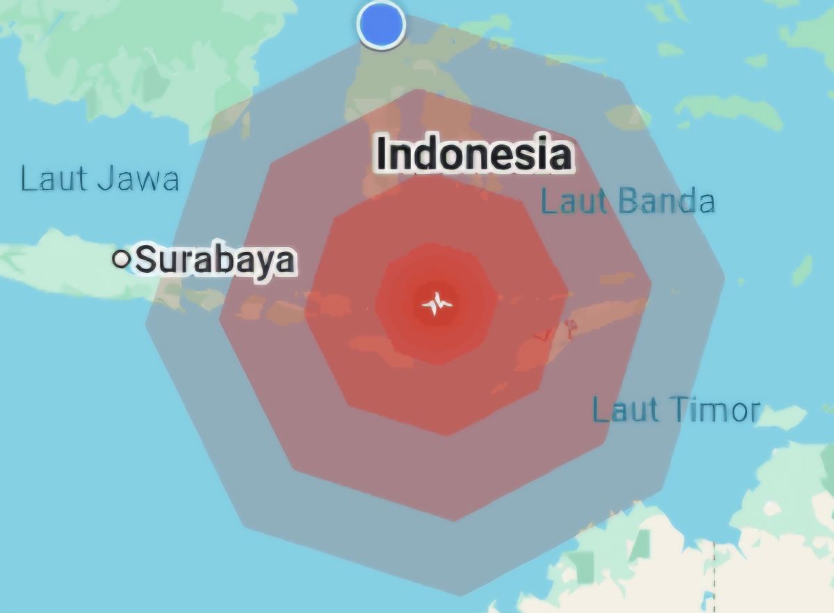 Gempa magnitudo 7,7
